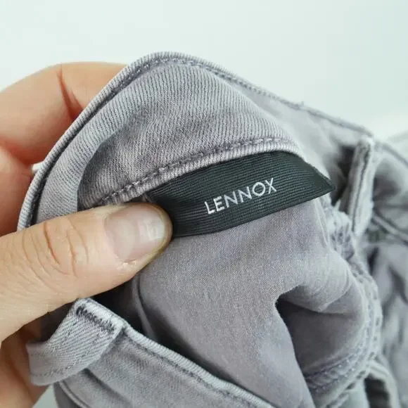 Paige Jeans Mens 32 Gray Lennox Slim Tapered 33 x 27 Actual Stretch Indie Sleaze - Picture 10 of 11